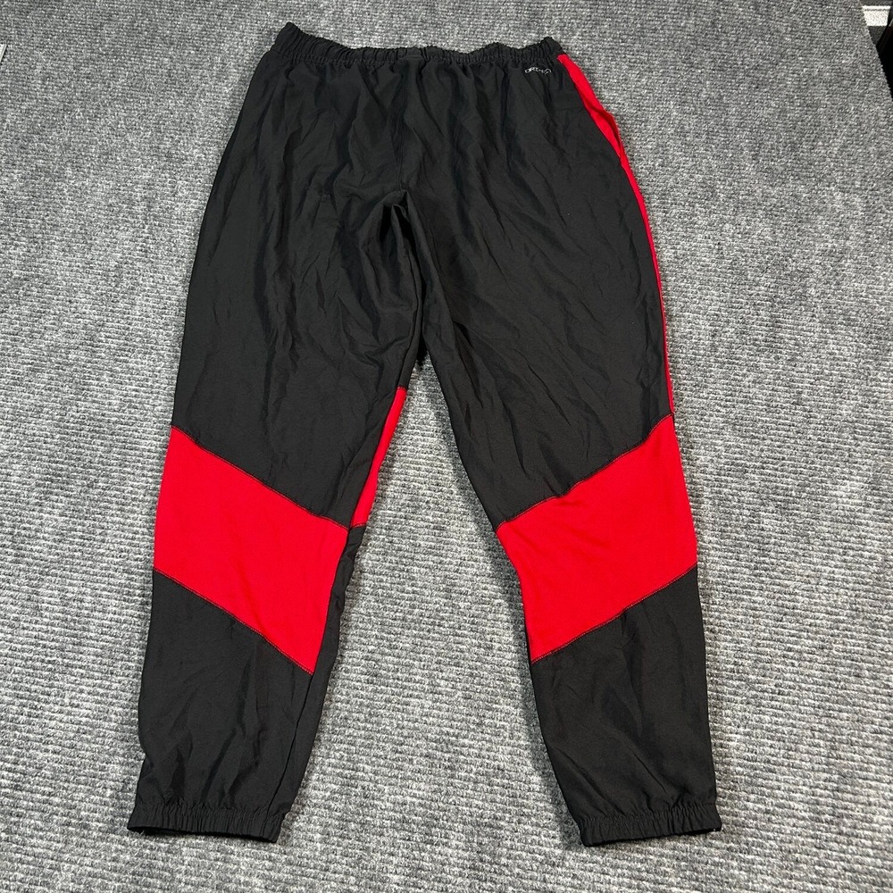 Jordan Track Pants Mens XL Black Red Excellent Dri-FIT Jumpman Colorblock - Picture 3 of 5